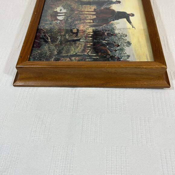 Mort Kunstler Print "The Last Meeting" Wood Framed 12" x 12" x 2.75" - Picture 9 of 12